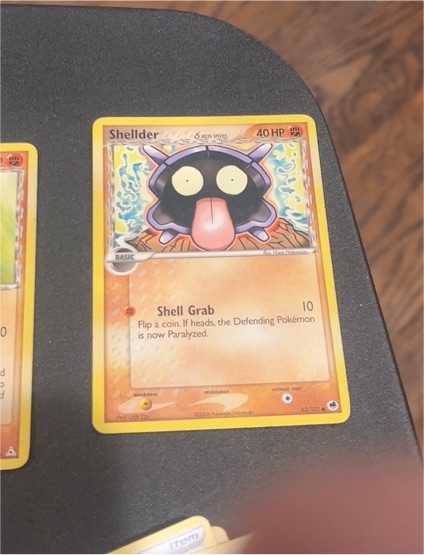 2006 Pokémon EX Dragon Frontiers #63 Shellder — front