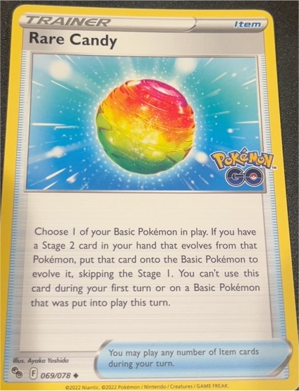 2022 Pokémon GO #069 Rare Candy — front