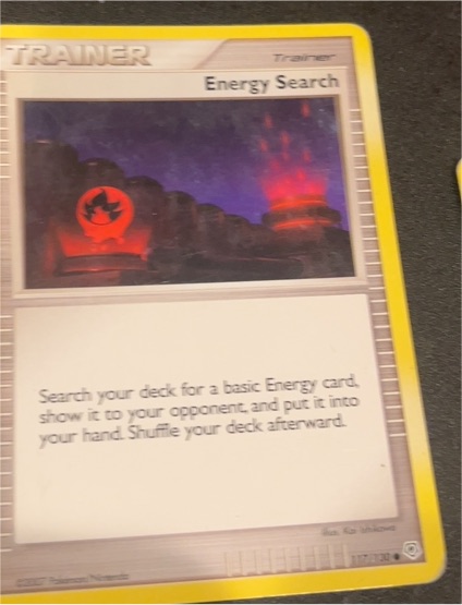 2007 Pokémon Diamond & Pearl #117 Energy Search — front
