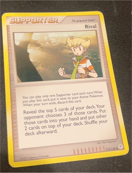 2007 Pokémon Diamond and Pearl #113 Rival — front