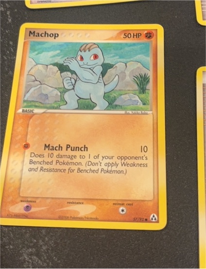 2006 Pokémon EX Legend Maker #57 Machop — front