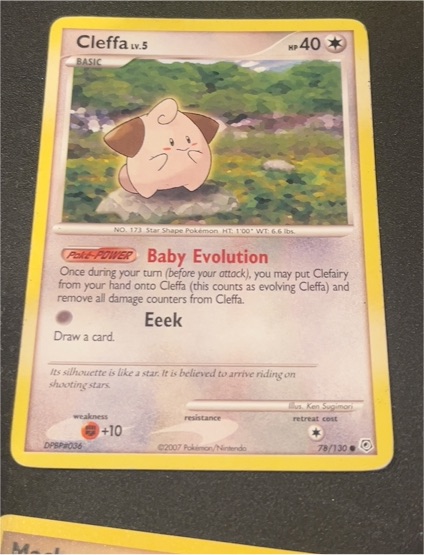 2007 Pokémon Diamond & Pearl #78 Cleffa — front