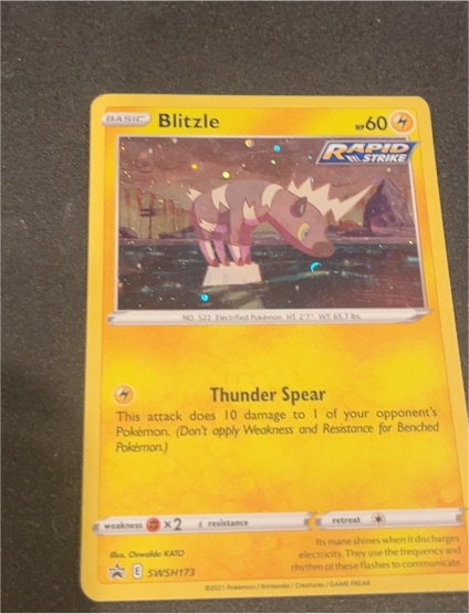 2021 Pokémon SWSH Black Star Promo #SWSH173 Blitzle — front