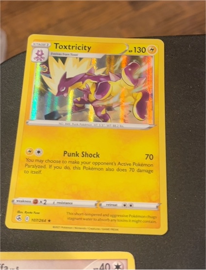 2021 Pokemon Fusion Strike #107 Toxtricity — front