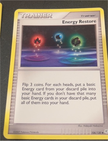 2007 Pokémon Diamond & Pearl #106 Energy Restore — front
