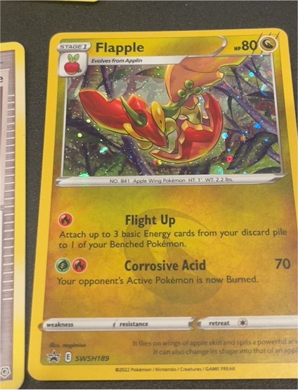 2022 Pokémon SWSH189 Flapple — front