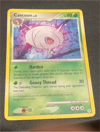 2007 Pokémon Diamond & Pearl #44 Cascoon — front