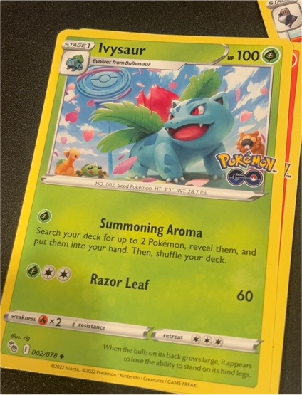 2022 Pokémon GO #002 Ivysaur — front
