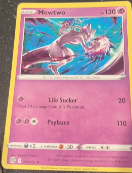 2022 Pokémon Brilliant Stars #056 Mewtwo — front