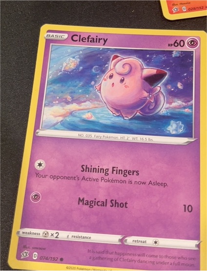 2020 Pokémon SWSH02: Rebel Clash #074 Clefairy — front