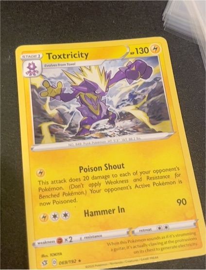 2020 Pokémon Rebel Clash #069 Toxtricity — front