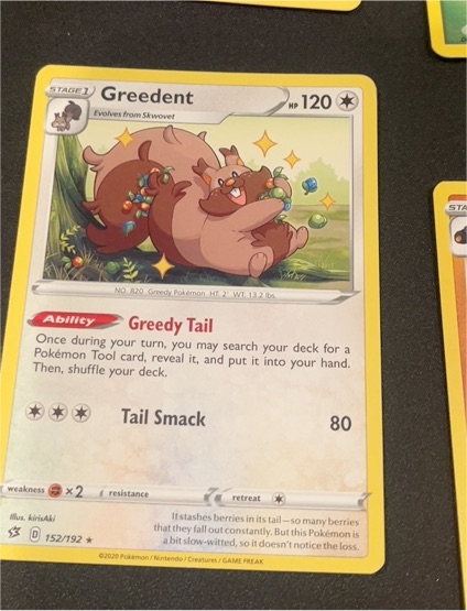 2020 Pokémon Rebel Clash #152 Greedent — front