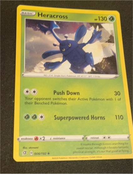 2020 Pokémon Rebel Clash #006 Heracross — front