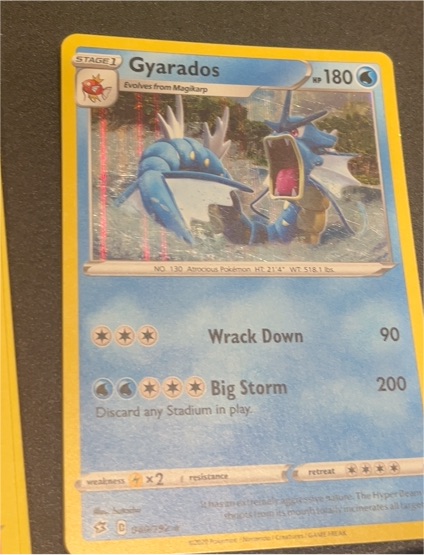 2020 Pokémon TCG SWSH02: Rebel Clash #040 Gyarados — front