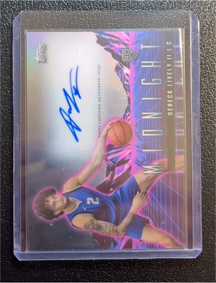 2023-24 Topps Midnight #RHS-DLII Dereck Lively II Rookie Horizon Signatures — front