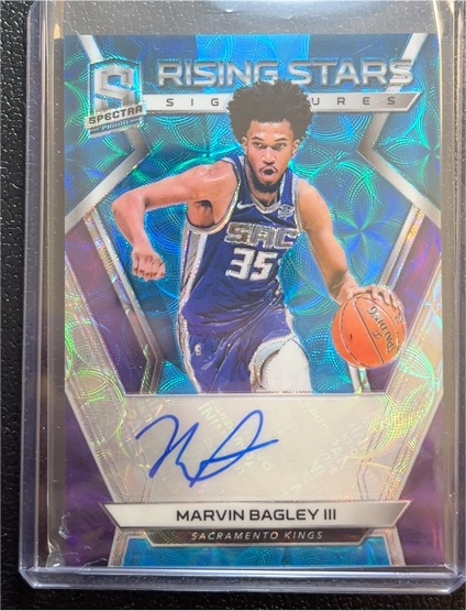 2018-19 Panini Spectra Rising Stars Signatures #RS-MB Marvin Bagley III — front