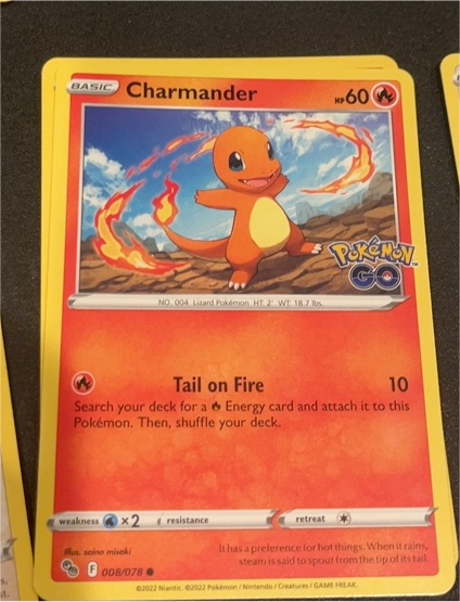 2022 Pokémon TCG #008 Charmander Pokémon GO — front