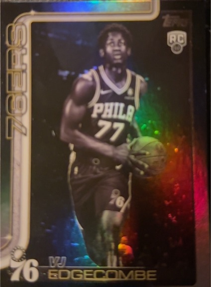 2025-26 Topps #203 VJ Edgecombe — front