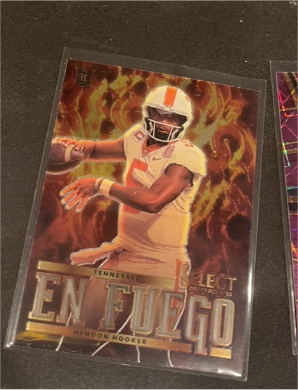 2023 Panini Select Draft Picks En Fuego #EF-HH Hendon Hooker — front