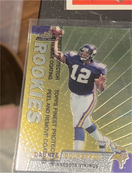1999 Topps Finest #151 Daunte Culpepper Rookie Minnesota Vikings — front