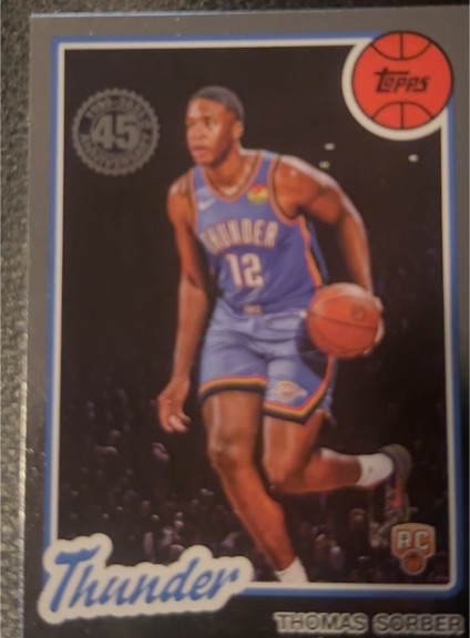 2025-26 Topps Basketball 45th Anniversary #80BK-61 Thomas Sorber — front