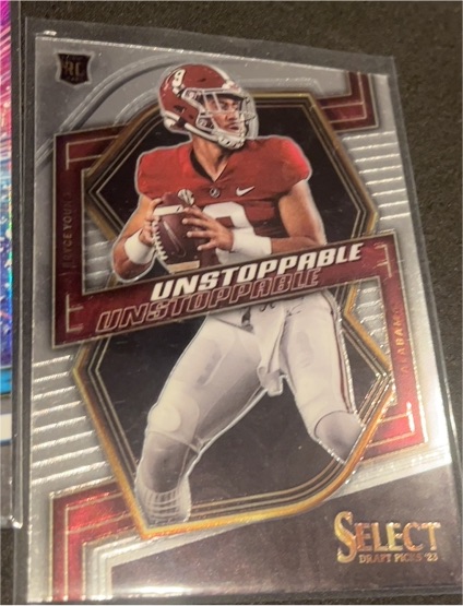 2023 Panini Select Draft Picks #UN-1 Bryce Young Unstoppable — front