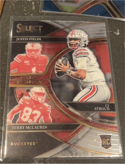 2023 Panini Select Draft Picks #SC-OH C.J. Stroud / Justin Fields / Terry McLaurin — front