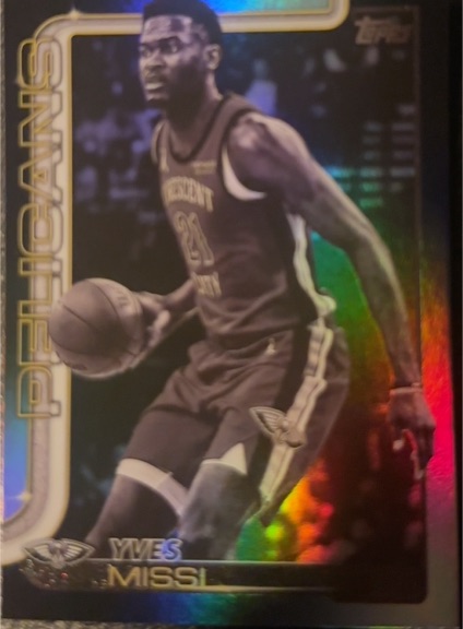 2025-26 Topps #191 Yves Missi Blackout — front