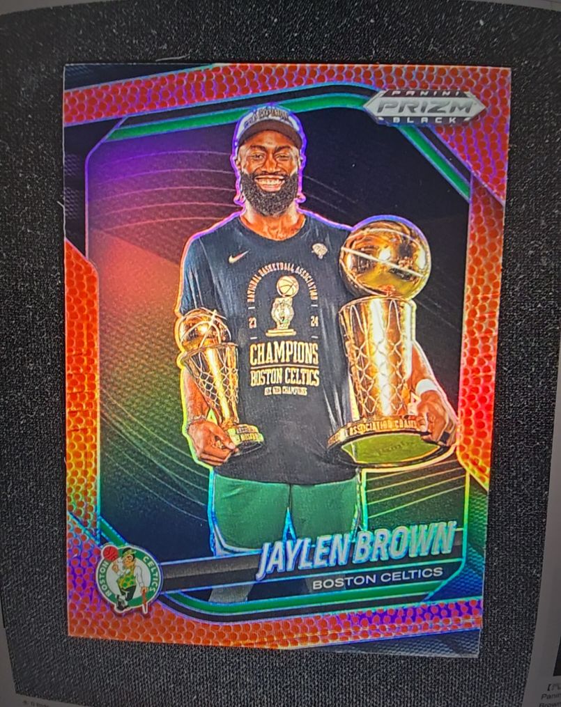 2024-25 Panini Prizm Black #170 Jaylen Brown — front