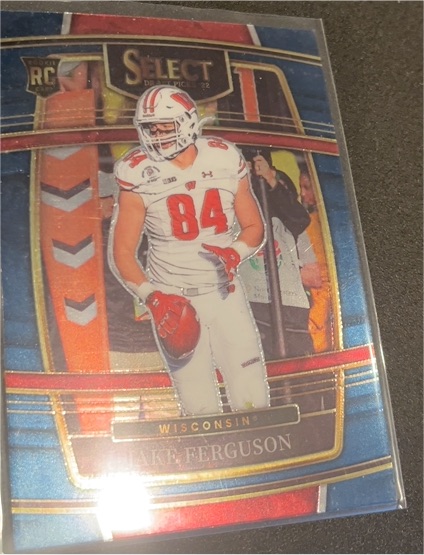 2022 Panini Select Draft Picks Concourse Blue #24 Jake Ferguson — front