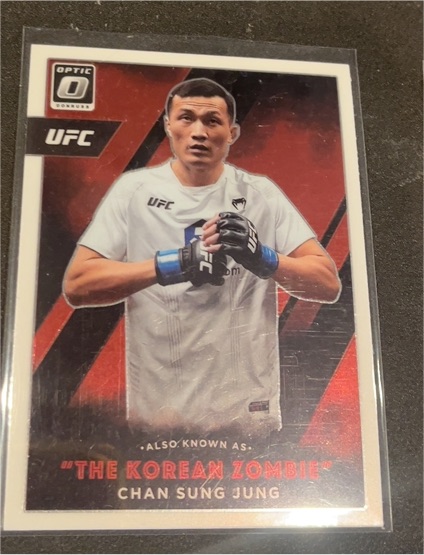 2022 Donruss Optic UFC Also Known As #9 Chan Sung Jung — front