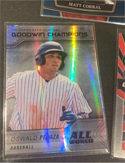 2023 Upper Deck Goodwin Champions #AW-7 Oswald Peraza All-World — front