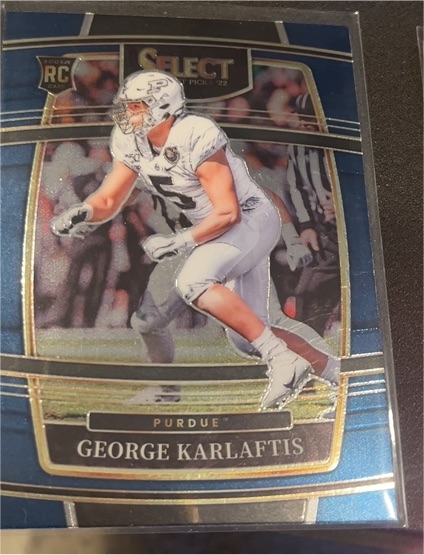 2022 Panini Select Draft Picks #25 George Karlaftis — front