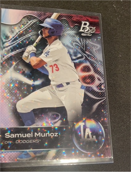2023 Bowman Platinum Top Prospects Ice Foil #TOP-1 Samuel Munoz — front