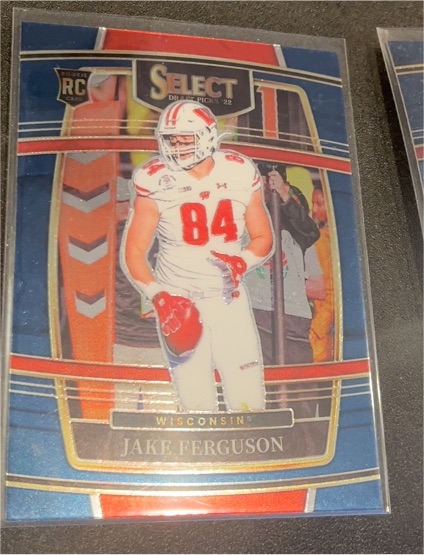 2022 Panini Select Draft Picks Concourse Blue #24 Jake Ferguson — front