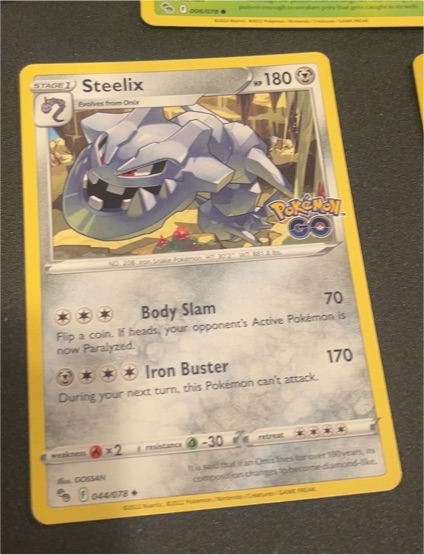 2022 Pokémon GO #44 Steelix — front