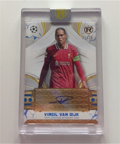 2024-25 Topps Reverence #21/75 Virgil van Dijk — front