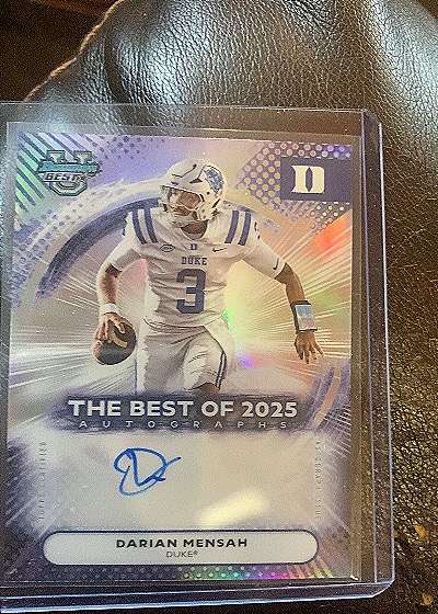 2025 Bowman Best #BOA-DME Darian Mensah — front