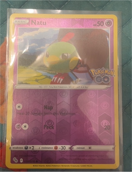 2022 Pokémon GO #32 Natu — front