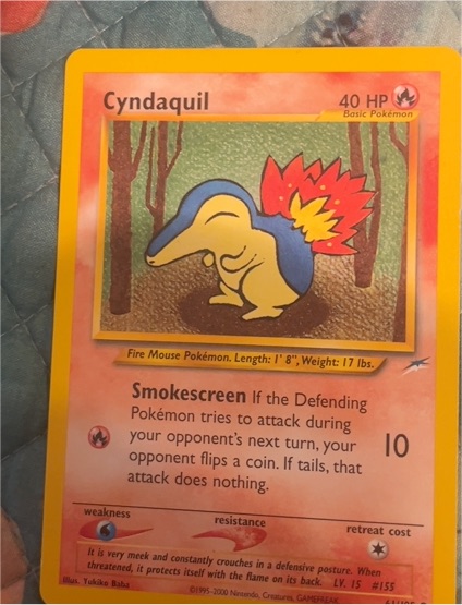 2000 Neo Destiny #61 Cyndaquil — front