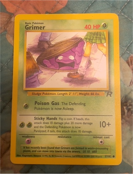 1999 Team Rocket #57 Grimer — front