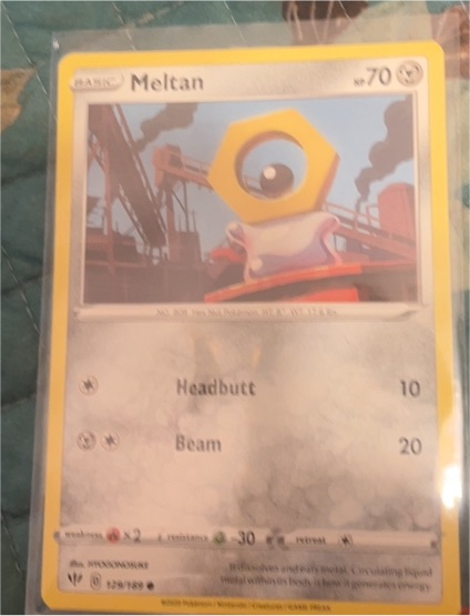 2020 Pokémon Sword & Shield Darkness Ablaze #129 Meltan — front