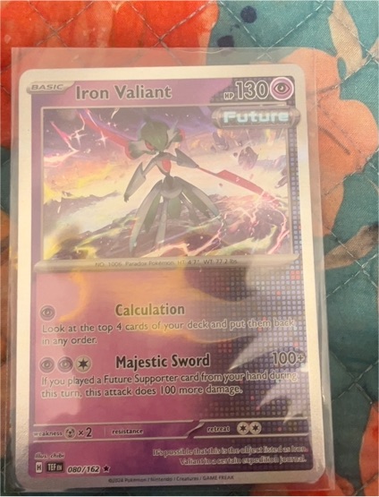 2024 Pokémon S&V Temporal Forces #080 Iron Valiant — front