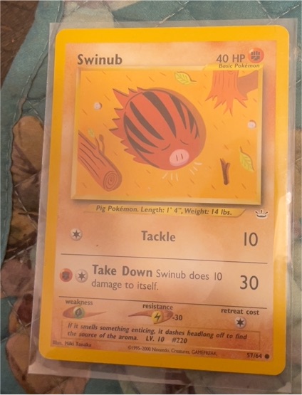 2001 Neo Revelation #57 Swinub — front