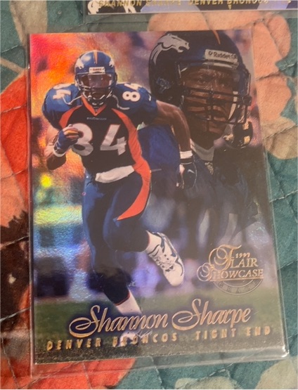 1997 Flair Showcase #84 Shannon Sharpe — front