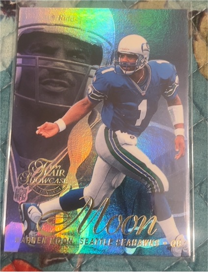 1997 Flair Showcase #101 Warren Moon — front