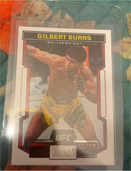 2023 Panini Chronicles Score UFC #196 Gilbert Burns — front
