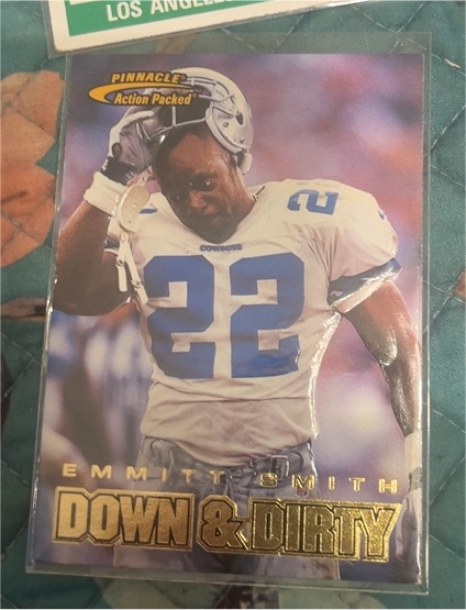 1997 Pinnacle Action Packed #112 Emmitt Smith — front