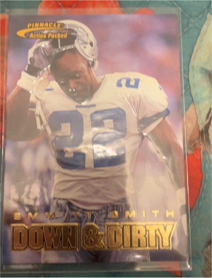 1997 Pinnacle Action Packed #112 Emmitt Smith — front
