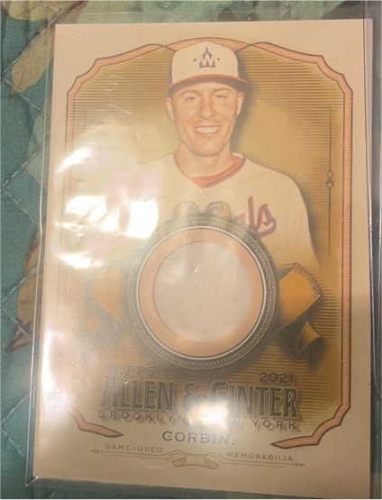 2021 Topps Allen & Ginter #AGA-PC Patrick Corbin Full-Size Relics B — front